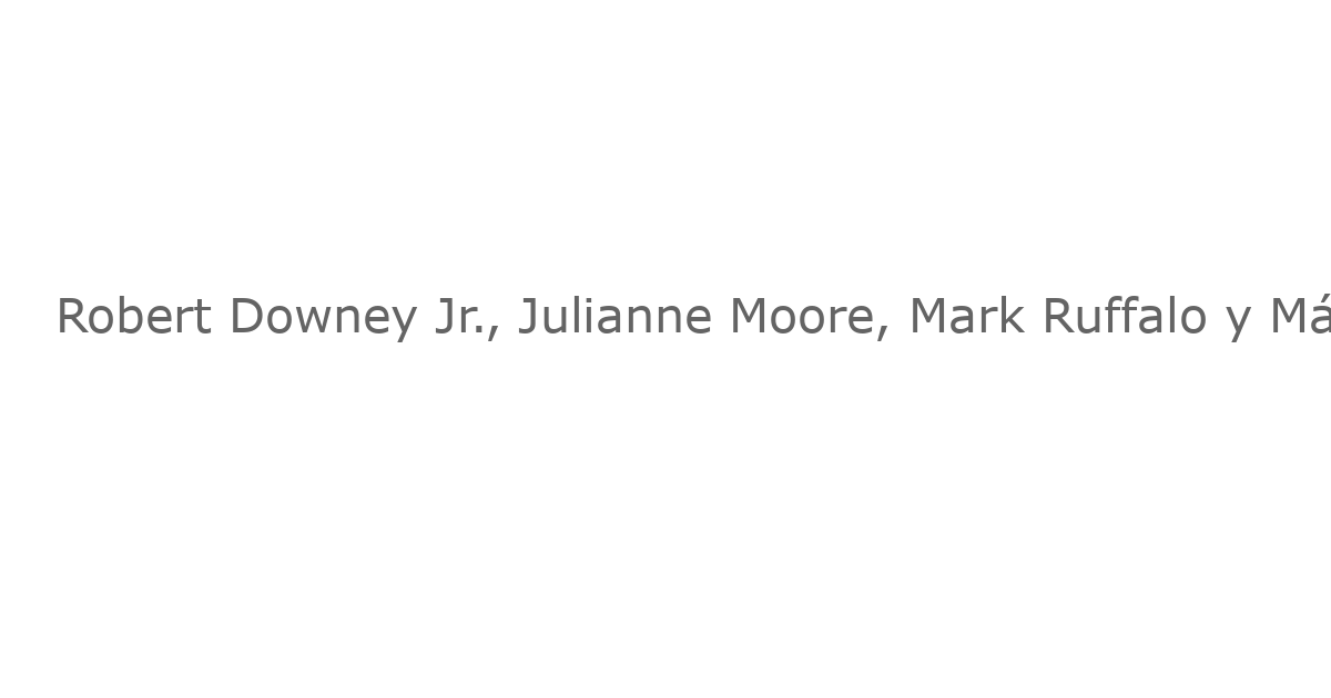 Robert Downey Jr., Julianne Moore, Mark Ruffalo y Más se Unen a la Lectura Escenificada de “ALL THE PRESIDENT’S MEN”