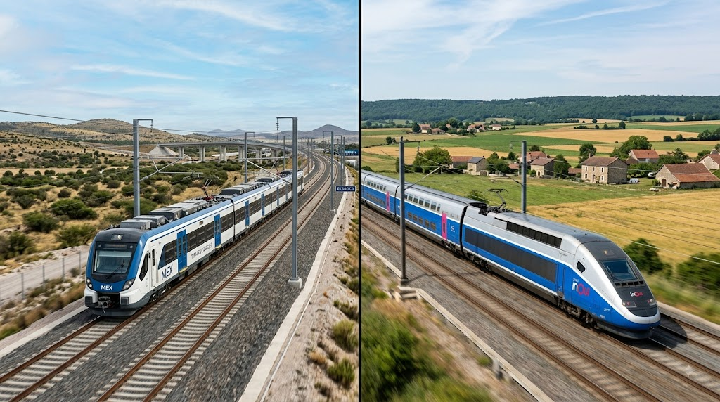 Tren México-Pachuca vs TGV Francés: ¿Qué tan cerca está México de la alta velocidad europea?